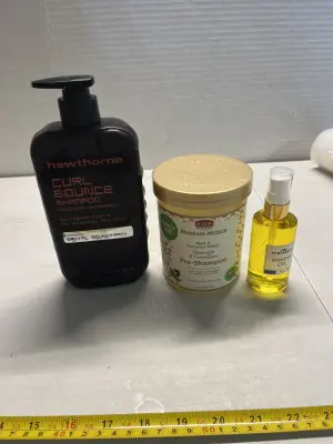 curl bounce shampoo, coconut water pre shampoo, bonding oil