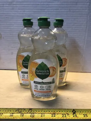 3 bottles 19oz seventh generation dish liquid