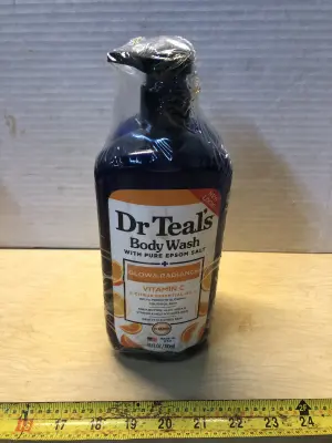 2 bottles 24oz dr teals body wash