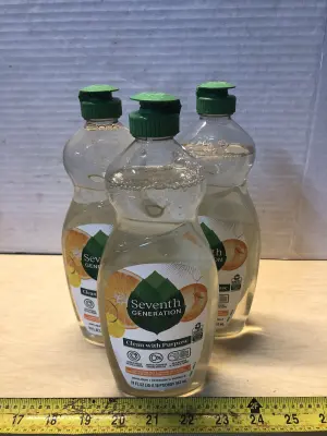 3 bottles 19oz seventh generation dish liquid