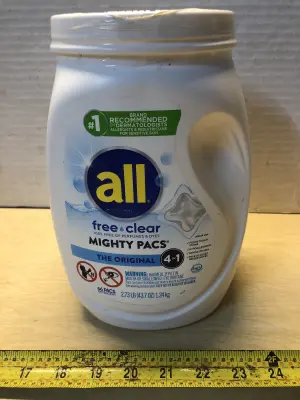 66 pac All free and clear detergent