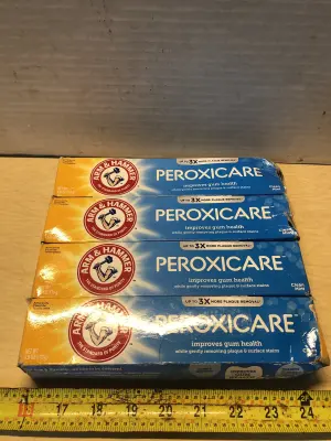 4 boxes 6oz arm and hammer peroxicare toothpaste