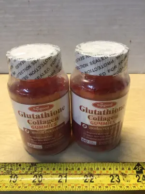 2 bottles 60 each glutathione collagen gummies exp:9/23/27