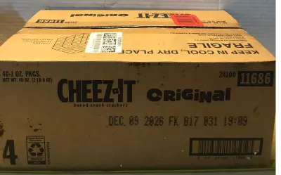 40 packs 1oz cheez it  snacks exp:12/9/26