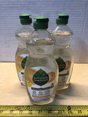 3 bottles 19oz seventh generation dish liquid