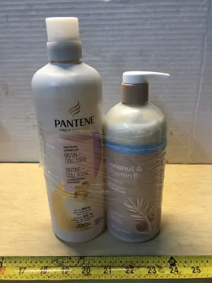 30oz Pantene collagen shampoo, 24oz coconut and vitamin E conditioner