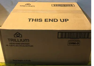 Trillium 48 bottles 4oz liquid hand sanitizer