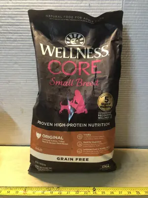 12lb wellness core small breed dog food exp:5/28/27