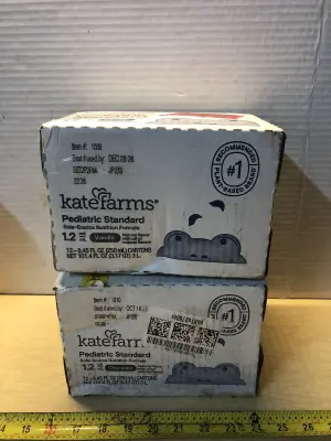 2 boxes Kate farms nutrition shakes for kids exp:12/28/26