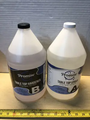 1 gallon promise epoxy table top hardener, 1 gallon promise table top epoxy
