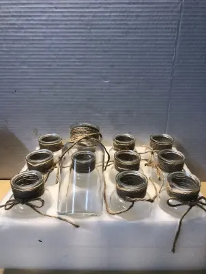 12pc glass jars