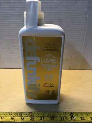 2 bottles 37.7oz defunkify liquid laundry detergent
