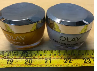 1.7oz Olay vitamin C , 1.7oz Olay collagen peptide