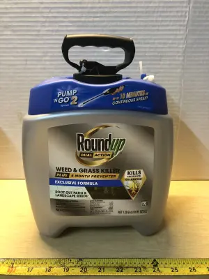 1.33 gallon Round up dual action weed and grass killer missing pump