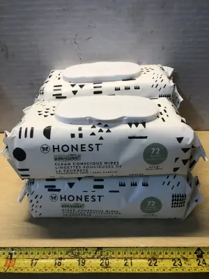 4packs honest sensitive wipes