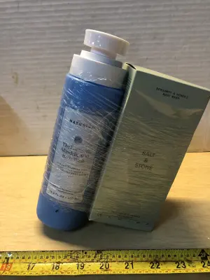 16.9oz Naturium mandelic acid body wash, 15.2oz salt and stone body wash