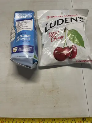 ludens cough drops, antiseptic action betadine