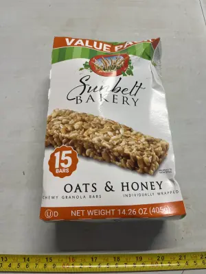 4ct sun belt bakery oats & honey bars