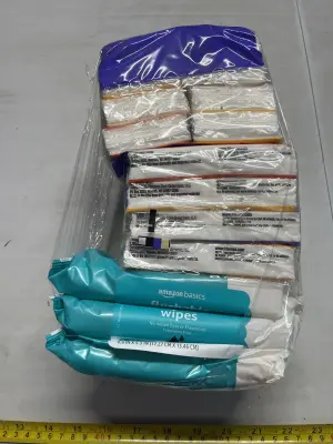 3ct wipes , 2ct Kleenex