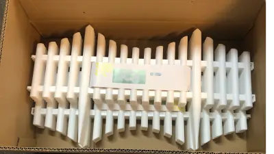 White garden fence