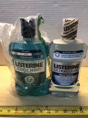 2 bottles Listerine mouth wash