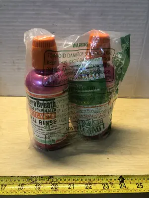 2 bottles 16oz TheraBreath oral rinse