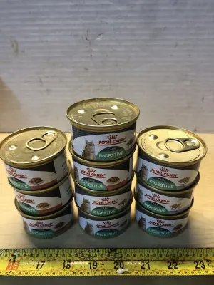 10 cans royal canin digestive cat food exp:9/21/27