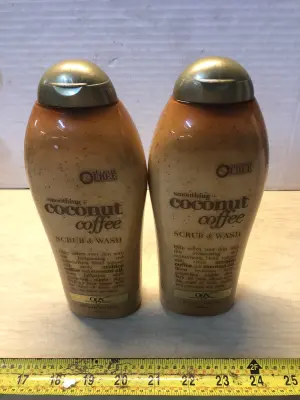 2 bottles coconut coffee scrub and wash