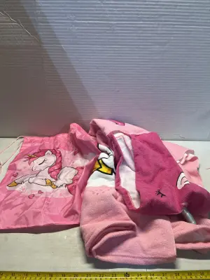 unicorn drawstring bag & unicorn towel