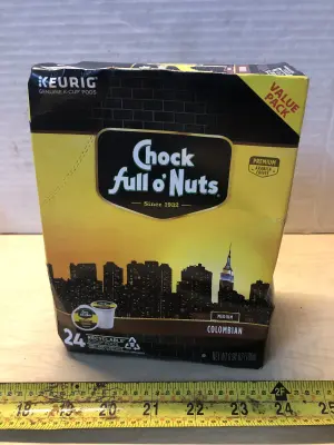 24 count chock full o nuts kcup coffee exp:2/7/27