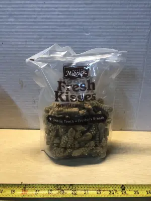 34oz Merrick fresh kisses dog treats exp:9/27