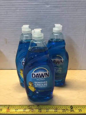 3 bottles 24oz dawn ultra dish liquid