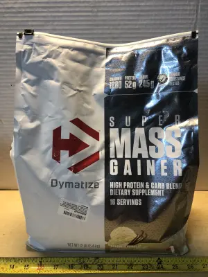 12lb Dymatize Super Mass gainer powder