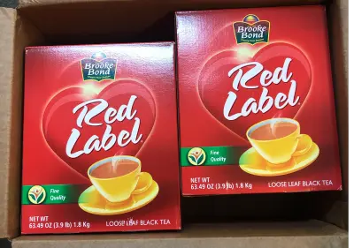 2 boxes 63.49oz Red Label tea bags exp:12/27
