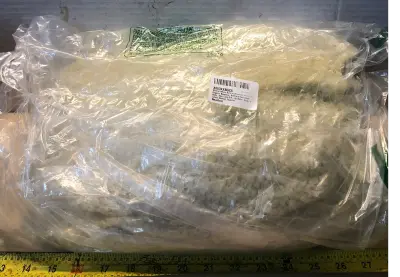 Bag of beewax pellets