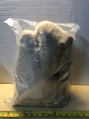 Unknown size animal fur rug