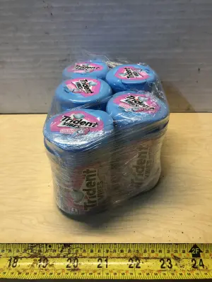 5 tubs Trident vibes cotton candy gum exp:3/7/27