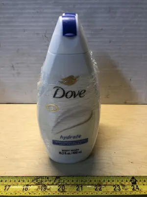 3 bottles 15.2oz Dove body wash