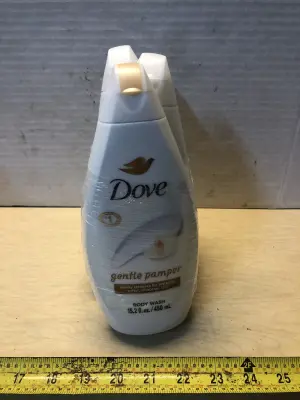 3 bottles 15.2oz Dove body wash