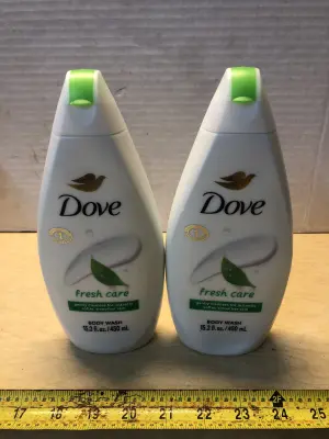 2 bottles 15.2oz Dove body wash