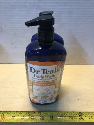 2 bottles 24oz Dr Teals body wash with Epsom salt