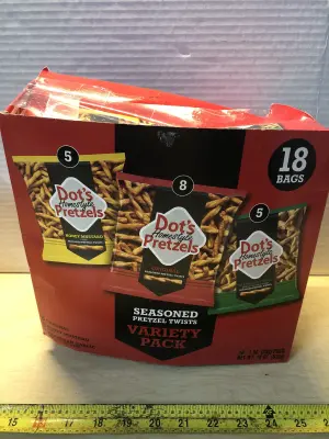 18 packs Dots variety pack pretzels exp:8/8/26