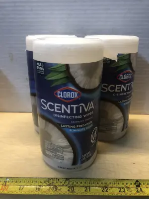 3 tubs Clorox disinfecting wipes