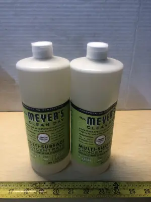 2 bottles 32oz Mrs Meyers multisurface concentrate cleaner