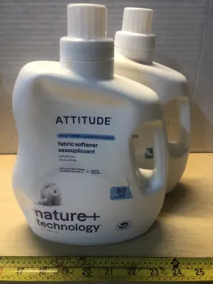 2 bottles 67.6oz Attitude fabric softener