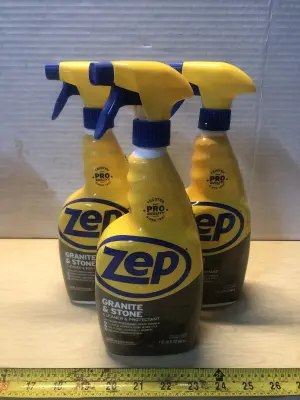 3 bottles 32oz Zep granite & stone cleaner