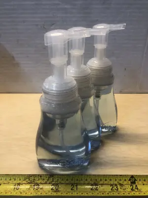 3 bottles Dial foaming hand soap