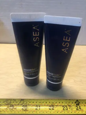2 tubes 3oz Asea redox gold soothing gel
