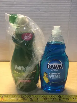 32.5oz ultra Palmolive dish light, 24oz Dawn dish liquid