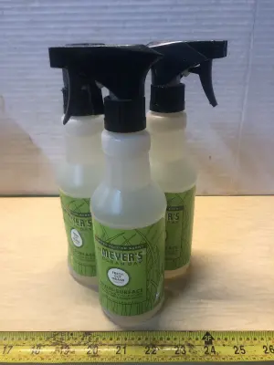 3 bottles 16oz Mrs Meyers multisurface cleaner